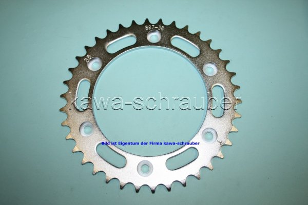 Kettenblatt / Ritzel hinten 38 Zähne Husaberg FC350 6-Speed (geänderte Übersetzung)