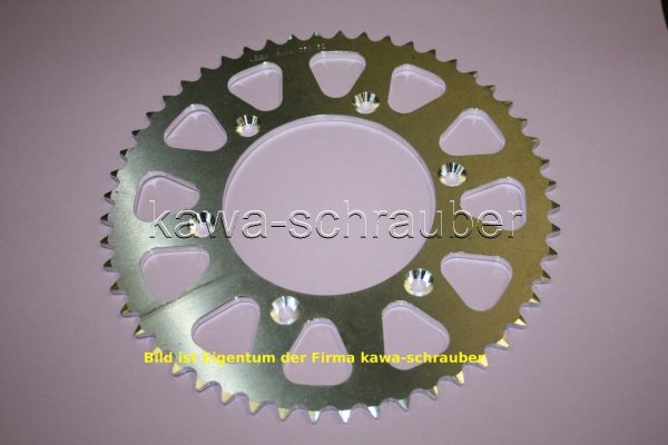 Kettenblatt / Ritzel hinten Aluminium 52 Zähne Husaberg FE450 Enduro ab Bj. 2009 (Standard Übersetzung)