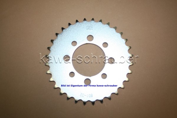 Kettenblatt / Ritzel hinten 32 Zähne Kawasaki KLX110 (geänderte Übersetzung)