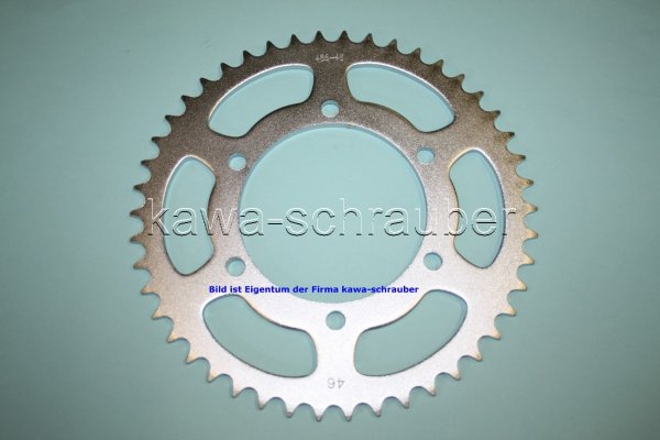Kettenblatt / Ritzel hinten 46 Zähne Kawasaki EL252 Eliminator Typ EL250F (geänderte Übersetzung)
