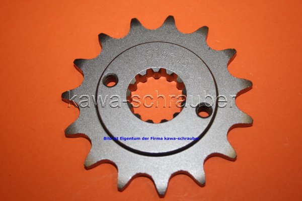 Ritzel vorne 15 Zähne Kawasaki KLR250 Typ KL250D (Standard Übersetzung)