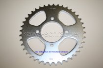 Kettenblatt / Ritzel hinten 40 Zähne Kawasaki Z500 Typ KZ500B (Standard Übersetzung)