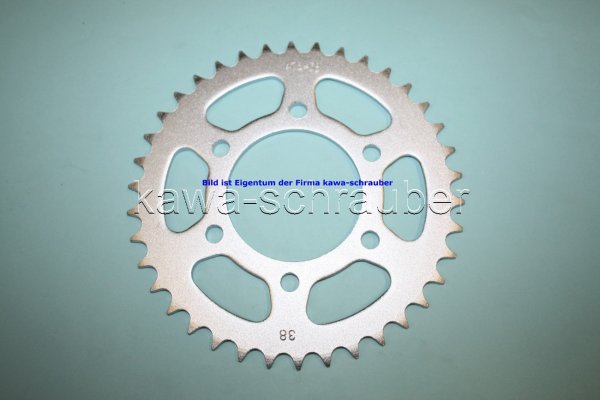 Kettenblatt / Ritzel hinten 38 Zähne Kawasaki GPZ550 Typ ZX550A (Standard Übersetzung)