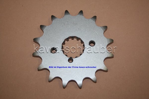 Ritzel vorne 16 Zähne Kawasaki Z550 KZ550 LTD550 (Standard Übersetzung)