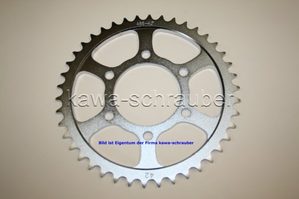 Kettenblatt / Ritzel hinten 42 Zähne Kawasaki Z550 KZ550 LTD550 (geänderte Übersetzung)