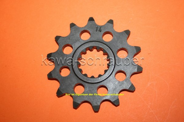 Ritzel vorne 14 Zähne Kawasaki ZX-6R ZX6R ZX600P ZX600R (geänderte Übersetzung)