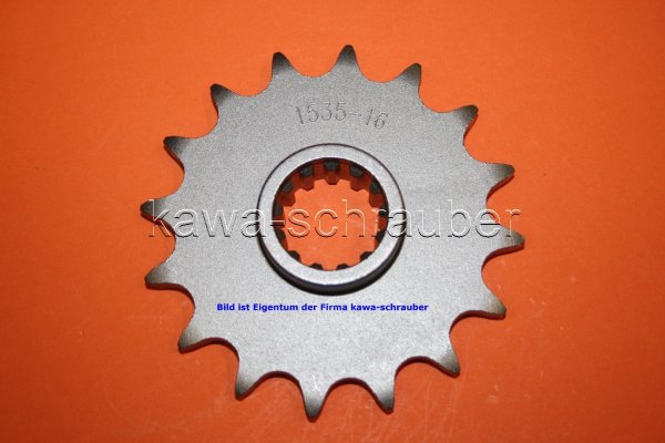 Ritzel vorne 16 Zähne Kawasaki ZX-6RR ZX6RR ZX600N (geänderte Übersetzung)