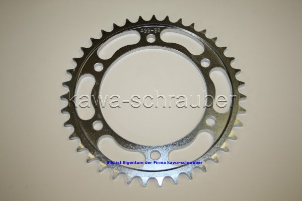 Kettenblatt / Ritzel hinten 39 Zähne Kawasaki ZZR600 ZX600D ZX600E (geänderte Übersetzung)