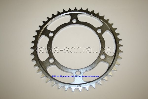 Kettenblatt / Ritzel hinten 43 Zähne Kawasaki ZZR600 ZX600D ZX600E (geänderte Übersetzung)