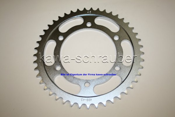 Kettenblatt / Ritzel hinten 45 Zähne Kawasaki ZZR600 ZX600D ZX600E