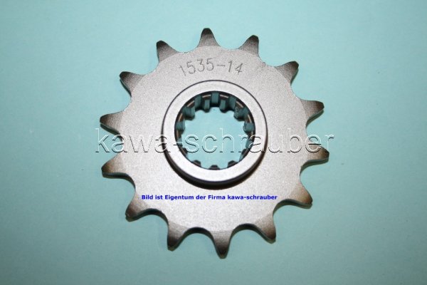Ritzel vorne 14 Zähne Kawasaki ZX636 Bj. 2002 (geänderte Übersetzung)