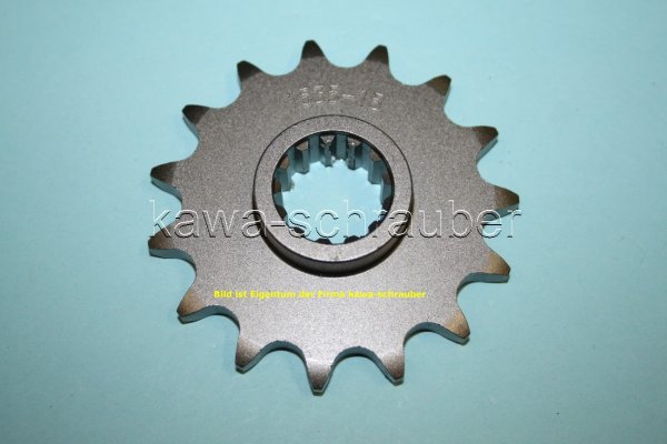 Ritzel vorne 15 Zähne Kawasaki ZX636 Bj. 2002 (Standard Übersetzung)