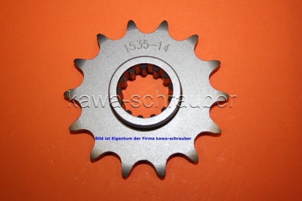 Ritzel vorne 14 Zähne Kawasaki ZX636 ab Bj. 03 ZX636R (geänderte Übersetzung)