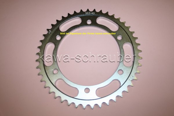 Kettenblatt / Ritzel hinten 532 45 Zähne Kawasaki ZX-10 Tomcat Typ ZXT00B (Standard Übersetzung)