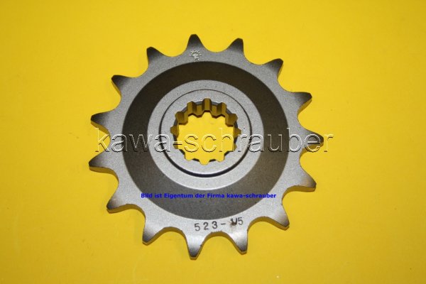 Ritzel vorne 15 Zähne Kawasaki GPZ1100 UniTrak ZXT10A (Standard Übersetzung)