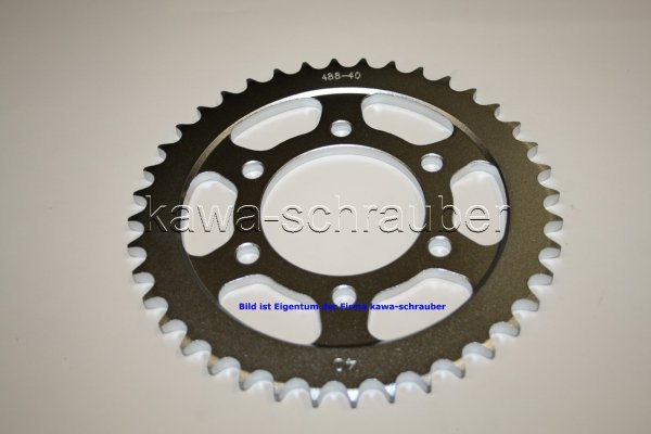 Kettenblatt / Ritzel hinten 40 Zähne Kawasaki ZZR1200 (geänderte Übersetzung)