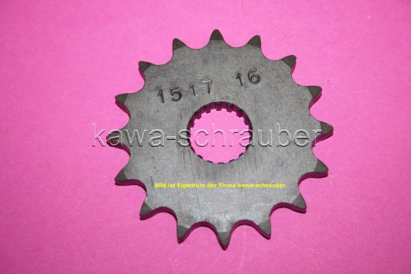 Ritzel vorne 16 Zähne Sachs ZZ 125 4-Takt ab Bj. 2011 (geänderte Übersetzung)