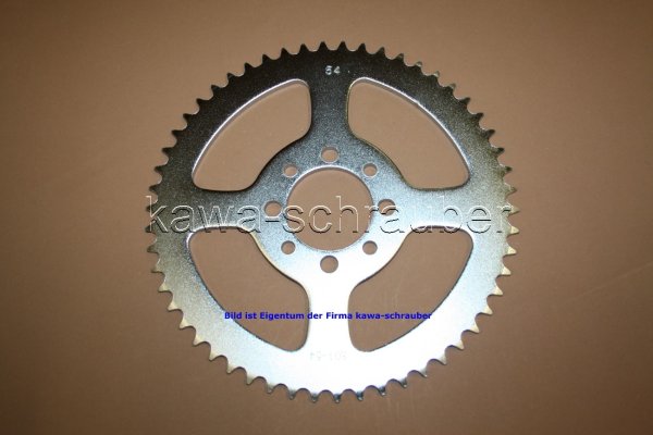 Kettenblatt / Ritzel hinten 54 Zähne Suzuki GT 50 X1E (geänderte Übersetzung)