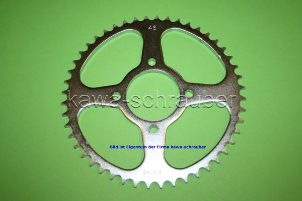 Kettenblatt / Ritzel hinten 48 Zähne Suzuki GN 125 E (geänderte Übersetzung)