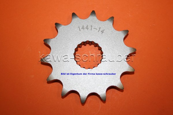 Ritzel vorne 14 Zähne Suzuki RMX 350 ab Bj. 2010 (geänderte Übersetzung)