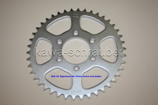 Kettenblatt / Ritzel hinten 42 Zähne Suzuki GT 380 Typ GT380 (Standard Übersetzung)