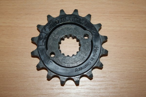 Ritzel vorne gummiert 16 Zähne Suzuki GSF 1200 Bandit Bj. bis 2005 (geänderte Übersetzung)