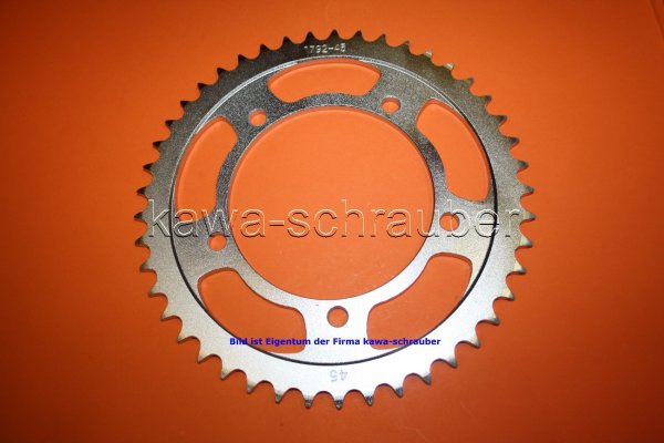 Kettenblatt / Ritzel hinten 45 Zähne Triumph 600 Speedbaby (Standard Übersetzung)