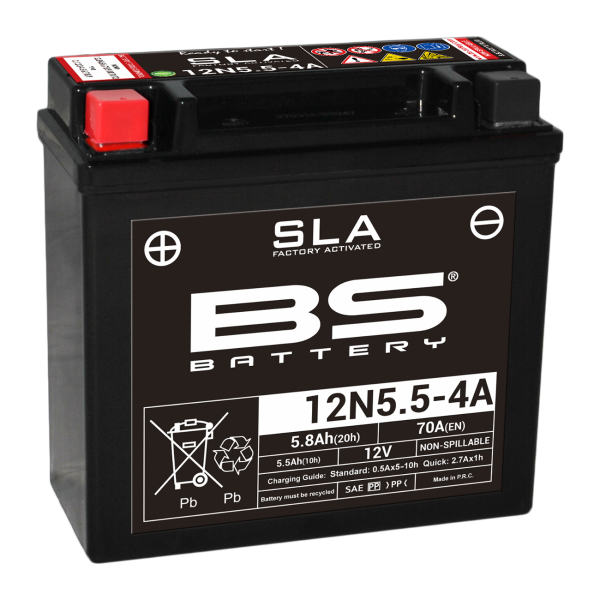 BS SLA Batterie 12N5.5-4A wartungsfrei SS (super sealed)