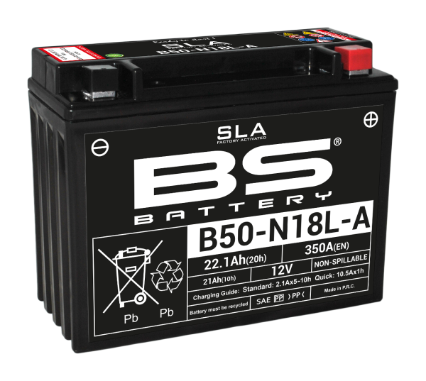 BS SLA Batterie B50-N18L-A wartungsfrei SS (super sealed)