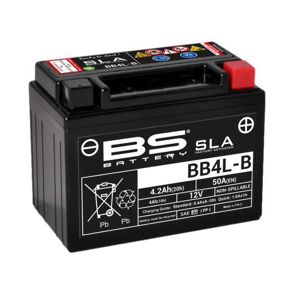 BS SLA Batterie BB4L-B wartungsfrei SS (super sealed)