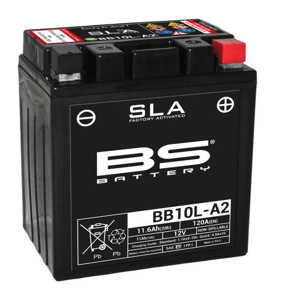 BS SLA Batterie BB10L-A2 BB10L-B2 wartungsfrei SS (super sealed)