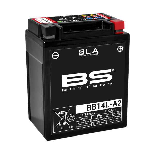 BS SLA Batterie BB14L-A2 wartungsfrei SS (super sealed)