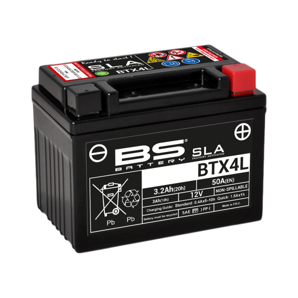 BS SLA Batterie BTX4L wartungsfrei SS (super sealed)