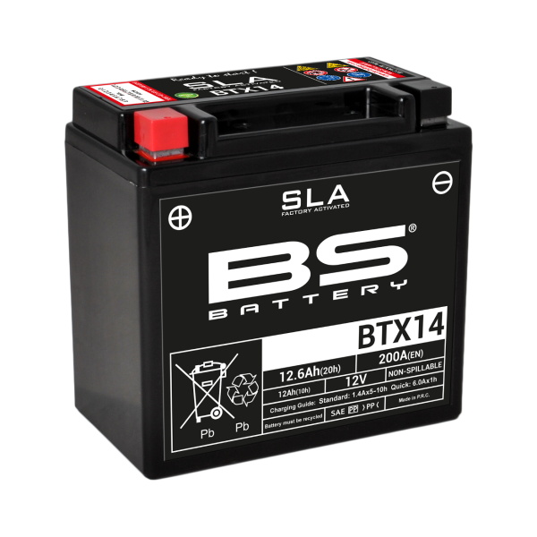 BS SLA Batterie BTX14 wartungsfrei SS (super sealed)