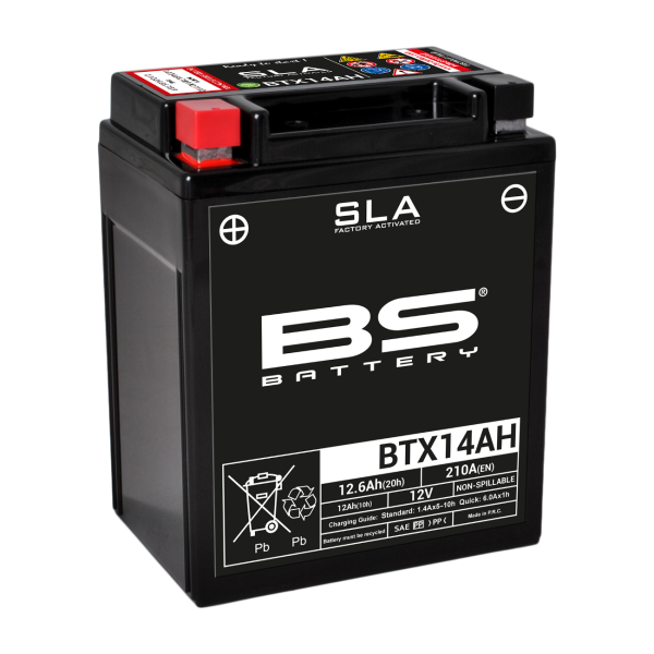 BS SLA Batterie BTX14AH wartungsfrei SS (super sealed)