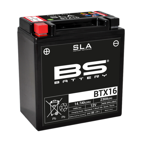 BS SLA Batterie BTX16 wartungsfrei SS (super sealed)