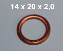 Dichtring Dichtung Kupfer massiv Dresselhaus DIN7603A 14x20x2,0