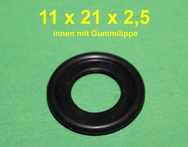 Dichtung Dichtring Ölschraube Öl Ablass Schraube Gummi 11 x 21 x 2,5 11x21x2,5