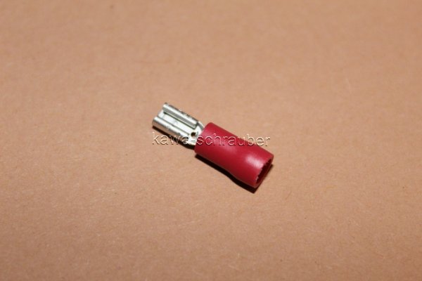 Kabelverbinder Flachsteckhülse rot 2,8mm Dresselhaus