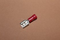 Kabelverbinder Flachsteckhülse rot 6,3mm Dresselhaus