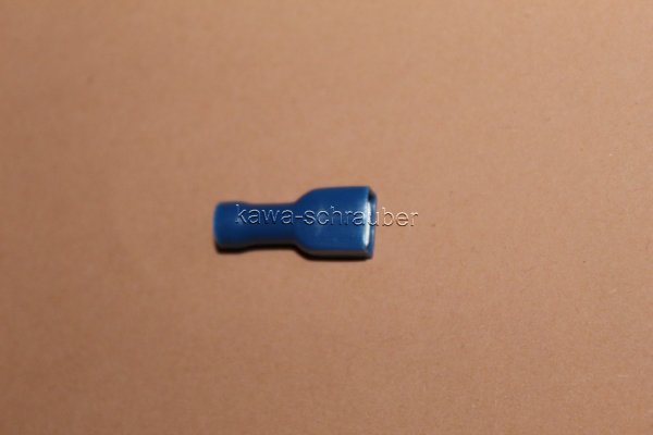 Kabelverbinder Flachsteckhülse blau 6,3mm vollisoliert Dresselhaus