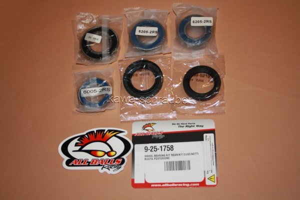 25-1758 All Balls Radlager Satz Radlagersatz