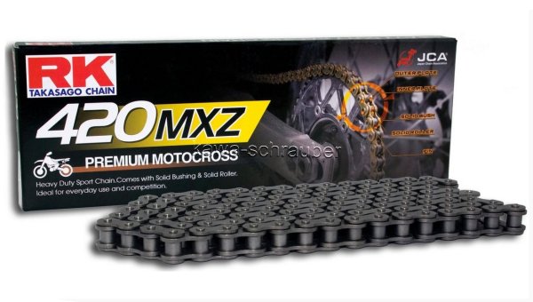 RK chain Antriebskette Kette 420MXZ offroad Motorradkette bis 150ccm Hubraum