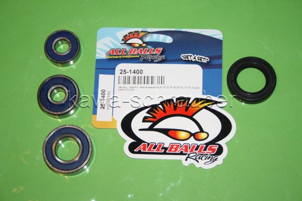 All Balls Radlager Satz Radlagersatzhinten Kawasaki KLX110 Bj. 2002-2016 (4-Takt)