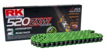 RK racing chain Antriebskette Kette 520ZXW Profi-Motorradkette rennsporttauglich Farbe gruen