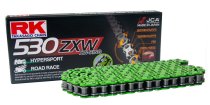 RK racing chain Antriebskette Kette 530ZXW XW-Ring Profi-Motorradkette rennsporttauglich Farbe grün
