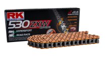 RK racing chain Antriebskette Kette 530ZXW XW-Ring Profi-Motorradkette rennsporttauglich Farbe orange