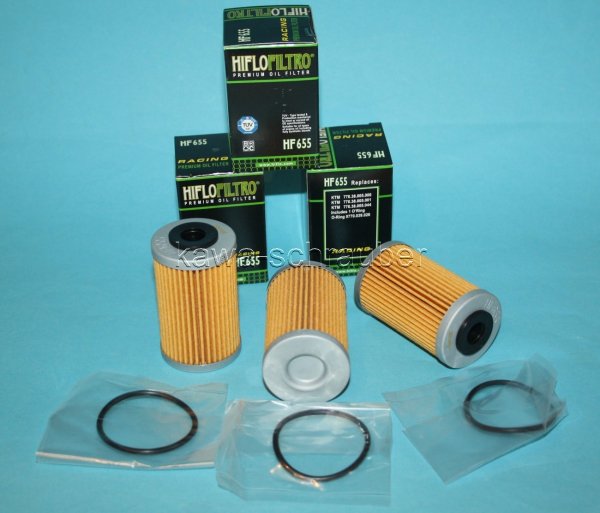 3x HF655 HiFloFiltro Ölfilter im Sparpaket