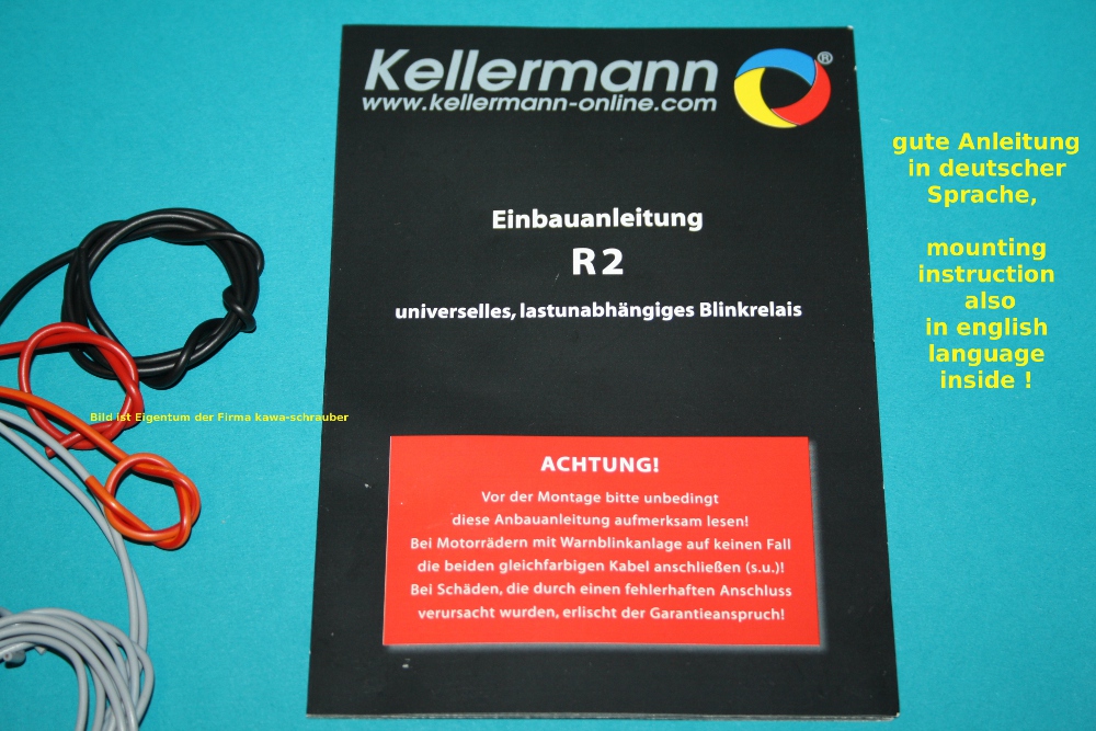 Kellermann Blinkrelais 12v r2 123.970 LED 30x30x10mm Relay Indicators  Motorcycle