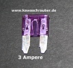 Mini Flachstecksicherung Sicherung 3A 3 Ampere Mini Flachstecksicherung Sicherung 3A 3 Ampere